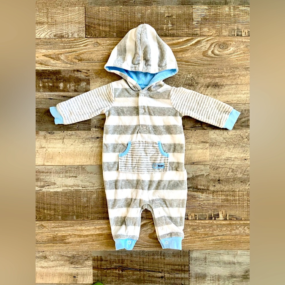 Baby Starters 6mo Boy Hooded Outfit